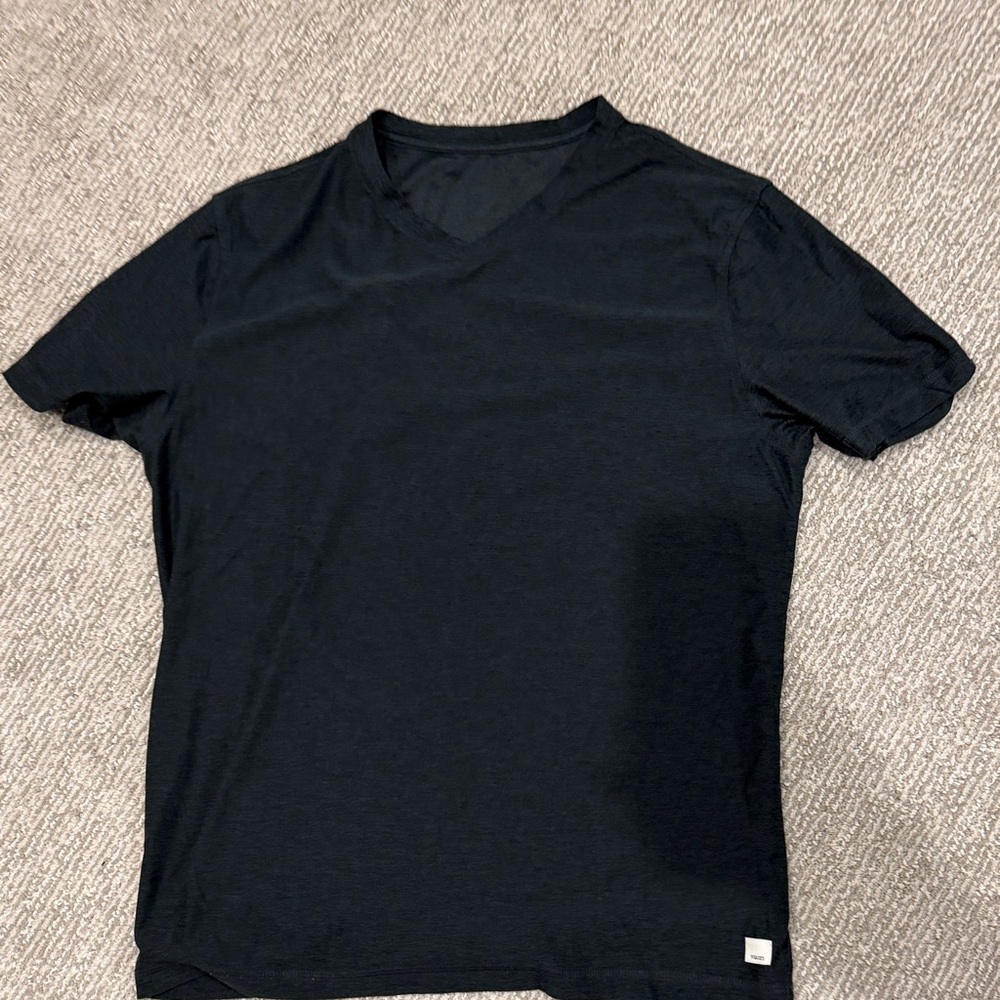 Vuori Men's Dark Blue V-Neck Tee